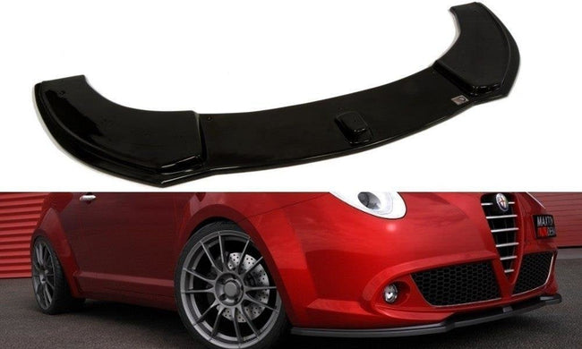 Maxton frontsplitter til Alfa Romeo Mito – blank sort – billede 1 af 2