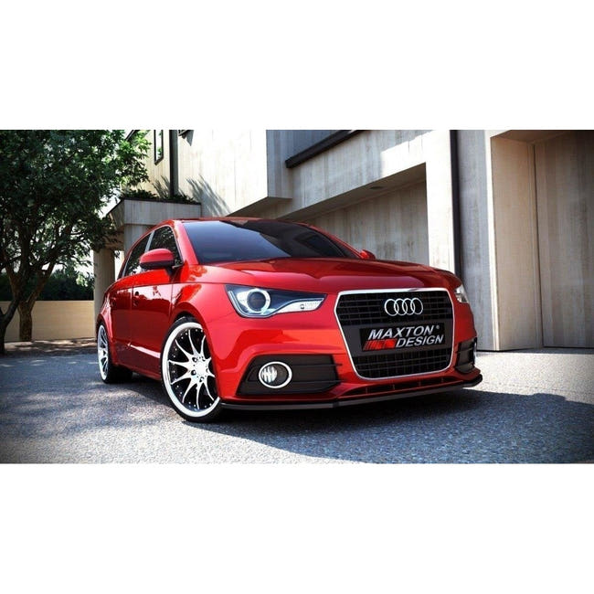 Maxton frontsplitter til Audi A1 8X – blank sort – billede 1 af 2