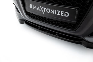 Maxton frontsplitter til Audi A3 8P Facelift – blank sort – billede 3 af 5