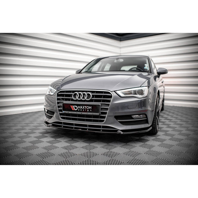 Maxton frontsplitter til Audi A3 Sportback 8V – blank sort – billede 1 af 6