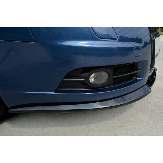 Maxton frontsplitter til Audi A6 S-Line C6 – blank sort – billede 2 af 8
