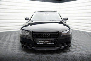 Maxton frontsplitter til Audi A8 D4 – blank sort – billede 2 af 5
