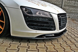 Maxton frontsplitter til Audi R8 Mk.1 – blank sort – billede 2 af 5
