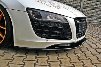 Maxton frontsplitter til Audi R8 Mk.1 – blank sort – billede 2 af 5