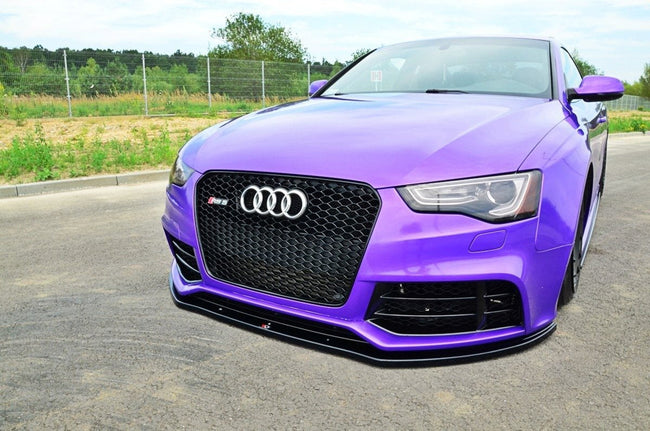Maxton frontsplitter til Audi RS5 8T / 8T Facelift – blank sort – billede 1 af 9