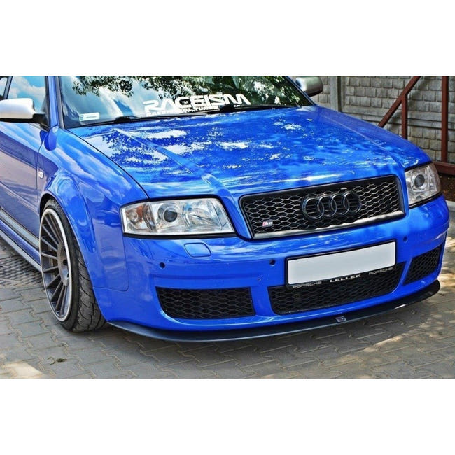 Maxton frontsplitter til Audi RS6 C5 – blank sort – billede 1 af 5
