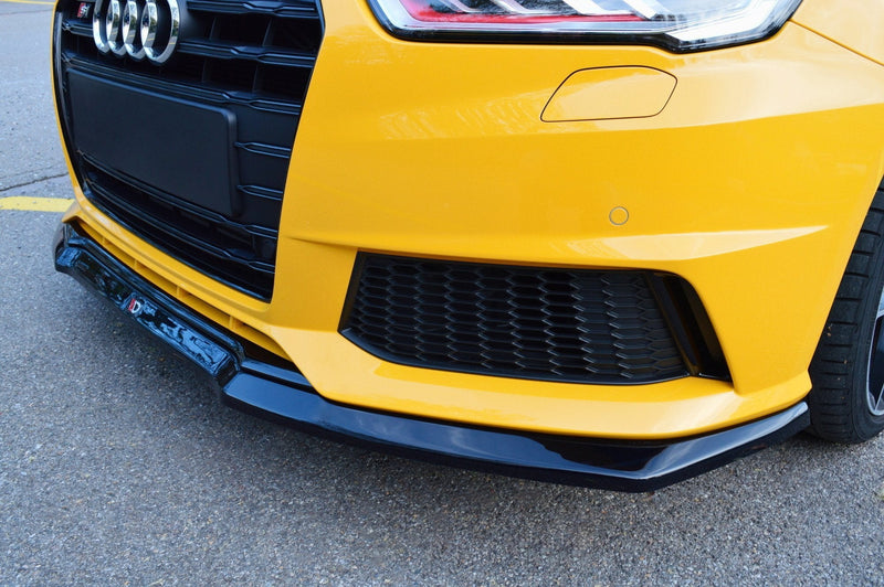 Maxton frontsplitter til Audi S1 8X – blank sort – billede 3 af 4