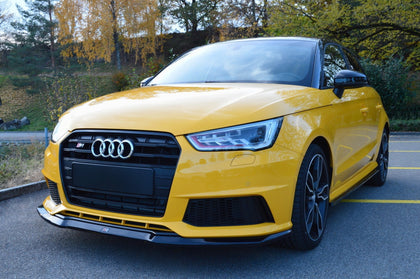 Maxton frontsplitter til Audi S1 8X – blank sort – billede 4 af 4