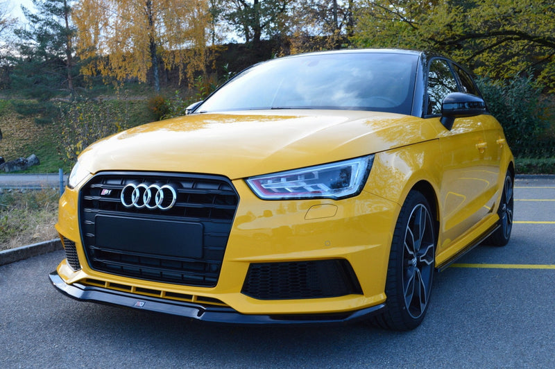 Maxton frontsplitter til Audi S1 8X – blank sort – billede 4 af 4