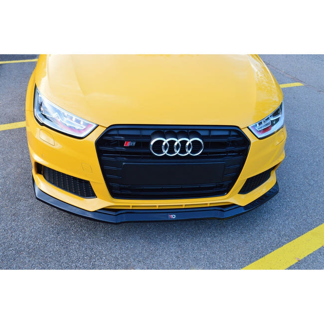 Maxton frontsplitter til Audi S1 8X – blank sort – billede 2 af 4