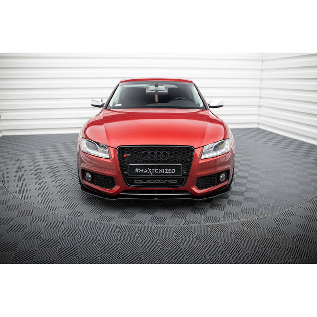 Maxton frontsplitter til Audi S5 / A5 S-Line 8T – blank sort – billede 2 af 5