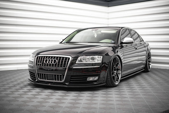 Maxton frontsplitter til Audi S8 D3 – blank sort – billede 1 af 5
