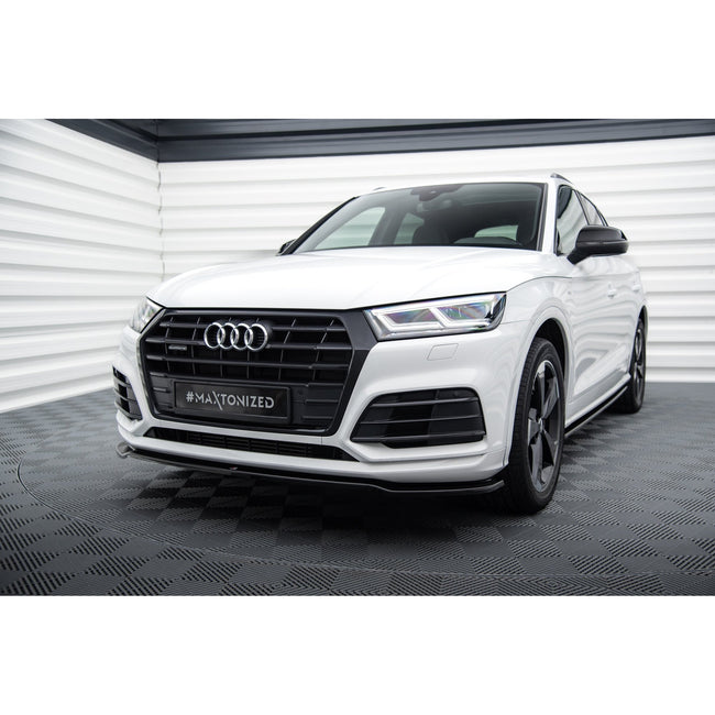 Maxton frontsplitter til Audi SQ5/Q5 S-line Mk2 – blank sort – billede 1 af 5