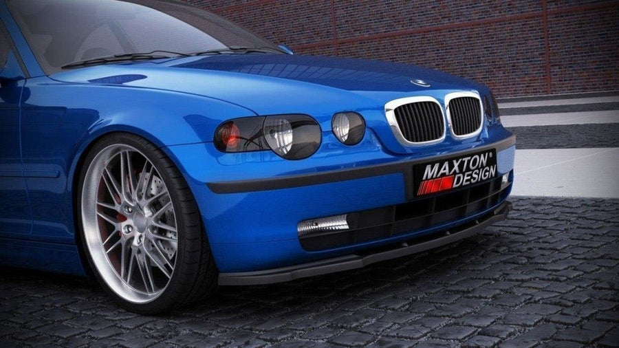 Maxton frontsplitter til BMW 3 E46 Compact – blank sort – billede 1 af 3
