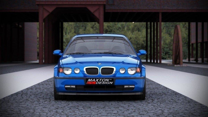 Maxton frontsplitter til BMW 3 E46 Compact – blank sort – billede 2 af 3