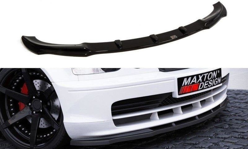 Maxton frontsplitter til BMW 3 E46 Coupe – blank sort – billede 1 af 2