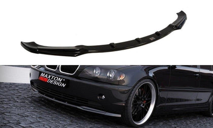 Maxton frontsplitter til BMW 3 E46 Saloon Facelift Model – blank sort – billede 1 af 3