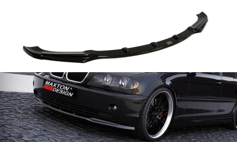 Maxton frontsplitter til BMW 3 E46 Saloon Facelift Model – blank sort – billede 1 af 3