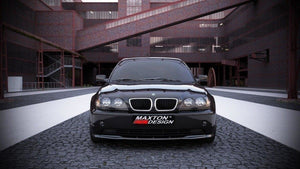 Maxton frontsplitter til BMW 3 E46 Saloon Facelift Model – blank sort – billede 2 af 3