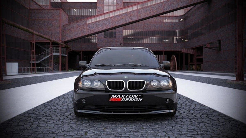 Maxton frontsplitter til BMW 3 E46 Saloon Facelift Model – blank sort – billede 2 af 3