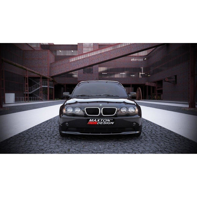Maxton frontsplitter til BMW 3 E46 Saloon Facelift Model – blank sort – billede 2 af 3