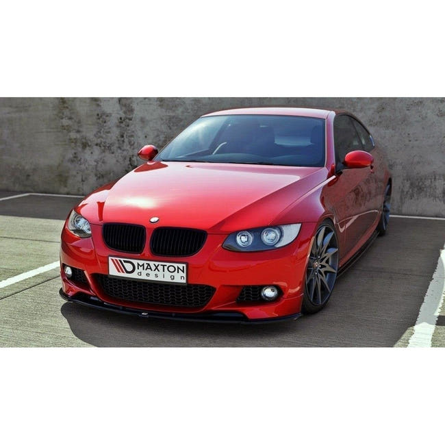 Maxton frontsplitter til BMW 3 E92 Mpack ( Model fits M Performance splitters) – blank sort – billede 1 af 5