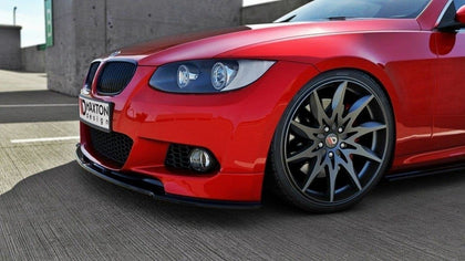 Maxton frontsplitter til BMW 3 E92 Mpack ( Model fits M Performance splitters) – blank sort – billede 3 af 5