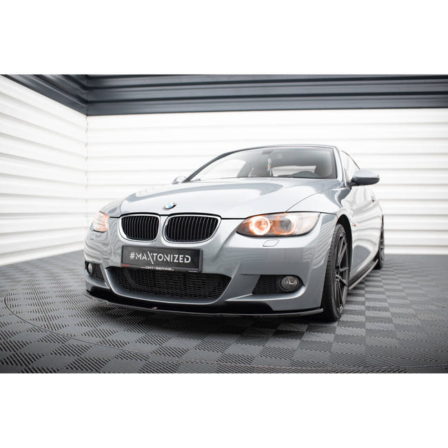 Maxton frontsplitter til BMW 3 M-Pack E92 – blank sort – billede 1 af 5