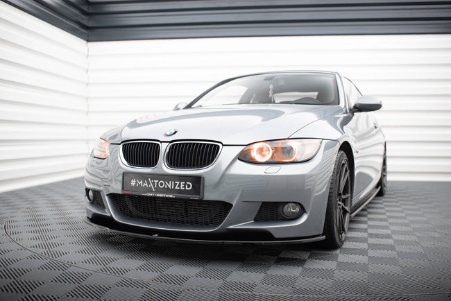 Maxton frontsplitter til BMW 3 M-Pack E92 – blank sort – billede 1 af 5