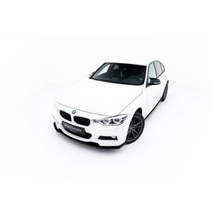 Maxton frontsplitter til BMW 3 M-Pack F30 / F30 Facelift – blank sort – billede 2 af 7