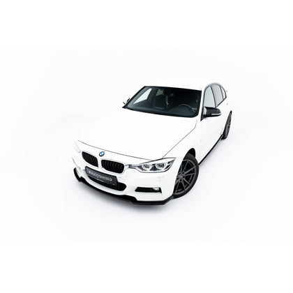 Maxton frontsplitter til BMW 3 M-Pack F30 / F30 Facelift – blank sort – billede 2 af 7