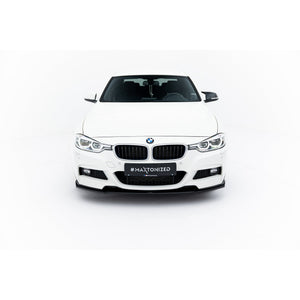 Maxton frontsplitter til BMW 3 M-Pack F30 / F30 Facelift – blank sort – billede 4 af 7
