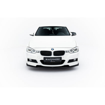 Maxton frontsplitter til BMW 3 M-Pack F30 / F30 Facelift – blank sort – billede 4 af 7