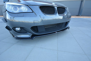 Maxton frontsplitter til BMW 5 E60/61 M-PACK – blank sort – billede 3 af 8