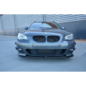 Maxton frontsplitter til BMW 5 E60/61 M-PACK – blank sort – billede 2 af 8