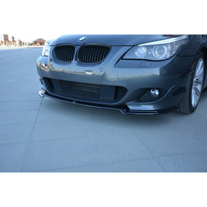 Maxton frontsplitter til BMW 5 E60/61 M-PACK – blank sort – billede 1 af 8