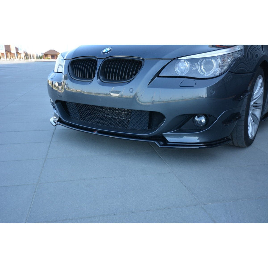 Maxton frontsplitter til BMW 5 E60/61 M-PACK – blank sort – billede 1 af 8