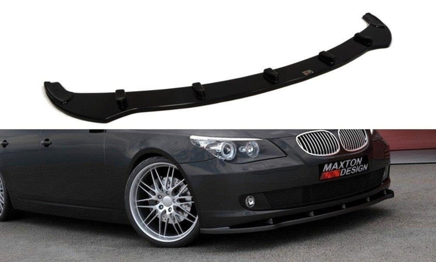 Maxton frontsplitter til BMW 5 E60 / E61 (Facelift Model) – blank sort – billede 1 af 2