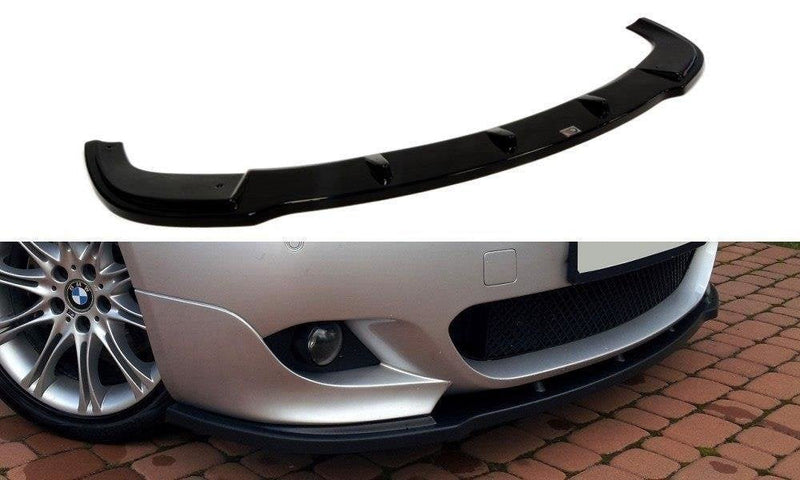 Maxton frontsplitter til BMW 5 E60 M-PACK – blank sort – billede 1 af 3
