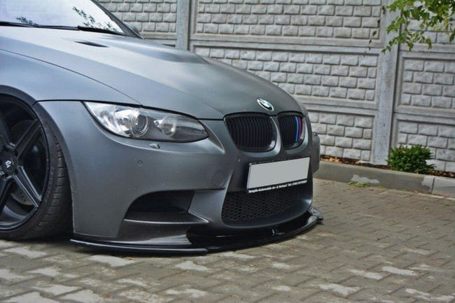 Maxton frontsplitter til BMW M3 M Performance Coupe E92 / Cabrio E93 – blank sort – billede 1 af 3