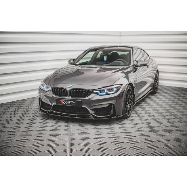 Maxton frontsplitter til BMW M4 F82 – blank sort – billede 1 af 4