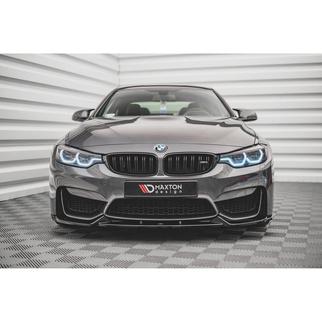 Maxton frontsplitter til BMW M4 F82 – blank sort – billede 2 af 4