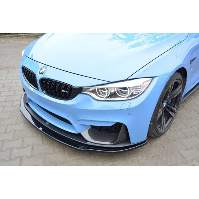 Maxton frontsplitter til BMW M4 F82 M-performance – blank sort – billede 2 af 6