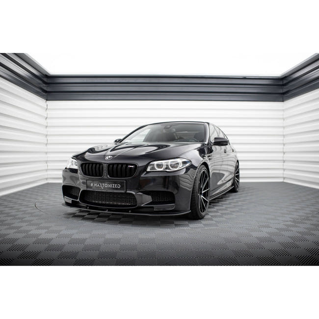 Maxton frontsplitter til BMW M5 F10 – blank sort – billede 1 af 5