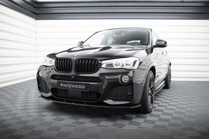 Maxton frontsplitter til BMW X4 M-PACK – blank sort – billede 1 af 6