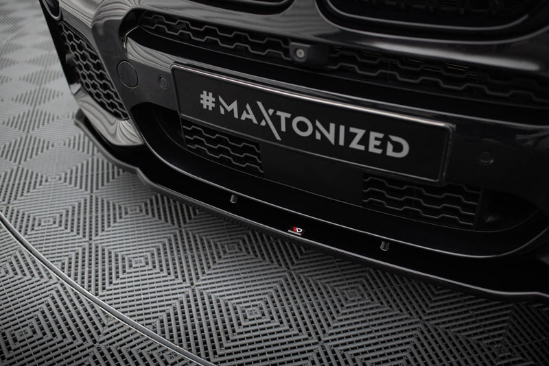 Maxton frontsplitter til BMW X4 M-PACK – blank sort – billede 3 af 6