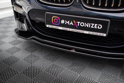 Maxton frontsplitter til BMW X4 M-Pack G02 – blank sort – billede 3 af 5