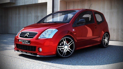Maxton frontsplitter til Citroen C2 VTS – blank sort