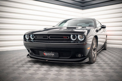 Maxton frontsplitter til Dodge Challenger RT Mk3 Facelift – blank sort – billede 1 af 6