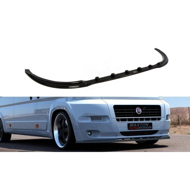 Maxton frontsplitter til Fiat Ducato Mk3 (FOR Standard Bumper) – blank sort – billede 1 af 2